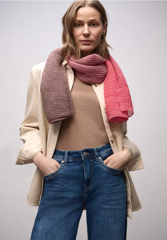 Schal mit Farbverlauf striking coral