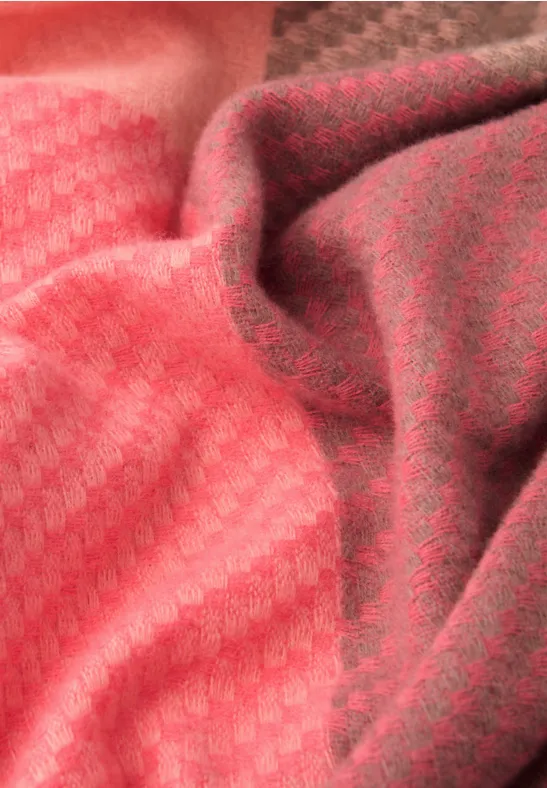 Madras Schal striking coral