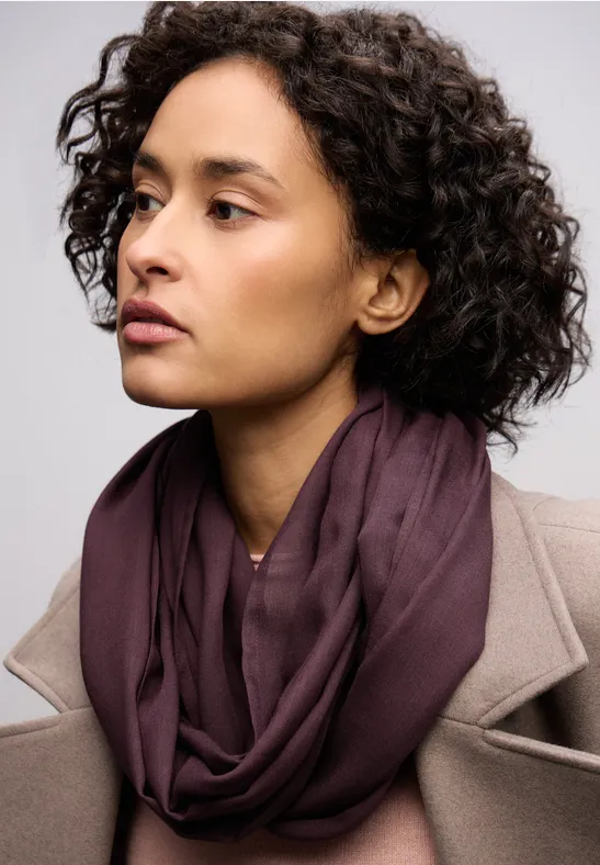 Écharpe loop en couleur unie Jazz Berry