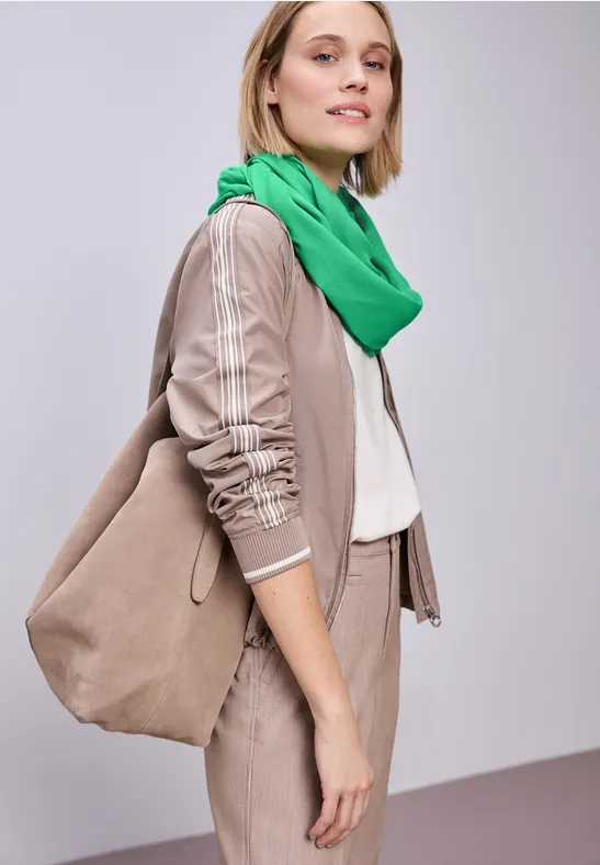 Loop-Schal in Unifarbe aus Viskose arcadia green