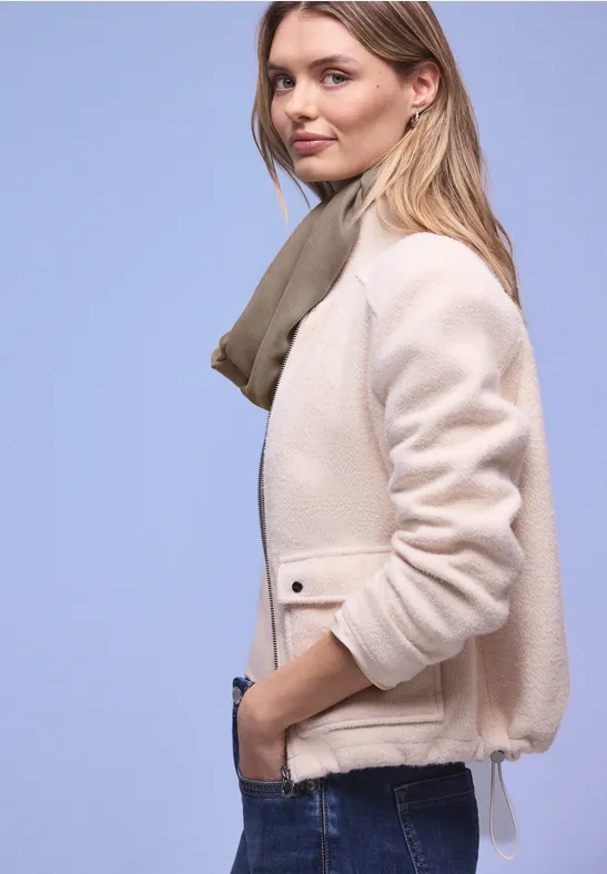 Écharpe loop en couleur unie light terra mocha