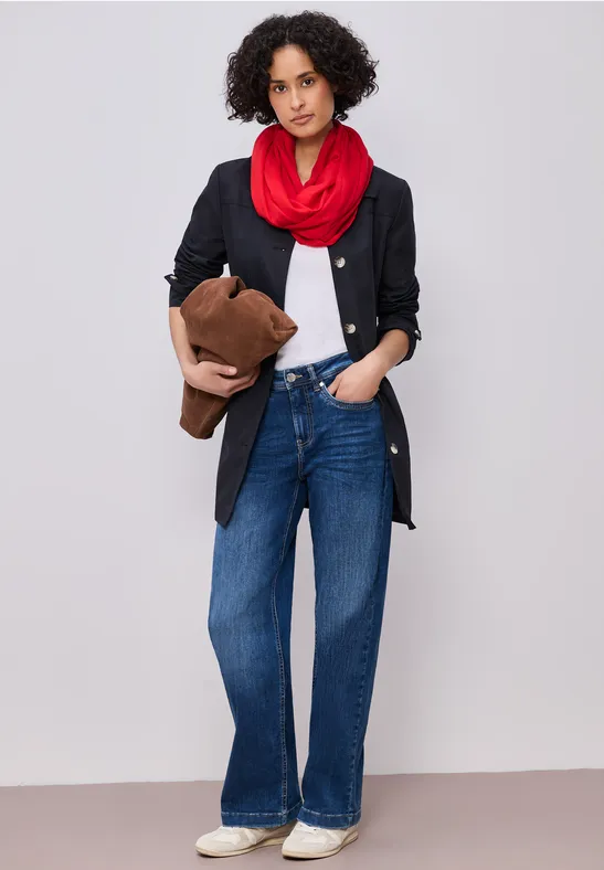 Écharpe loop en couleur unie salsa red