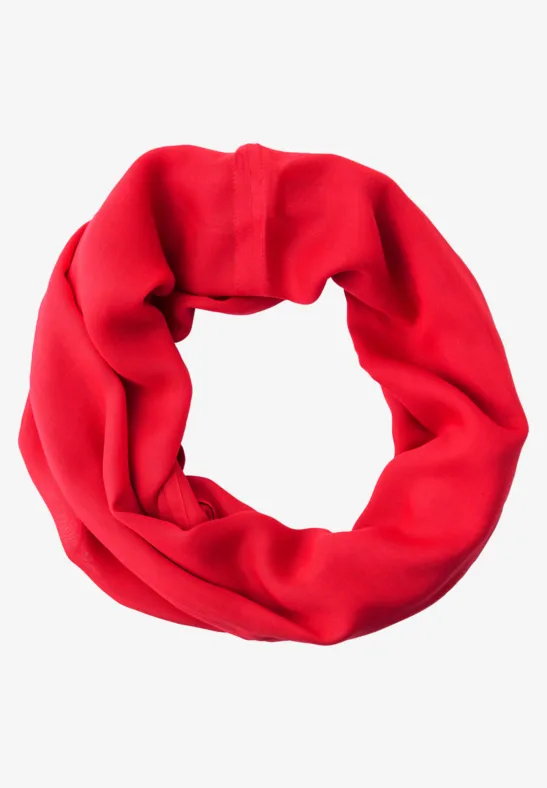 Écharpe loop en couleur unie salsa red