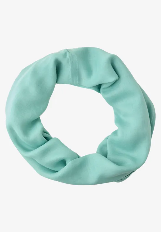 Loop-Schal in Unifarbe aus Viskose misty mint
