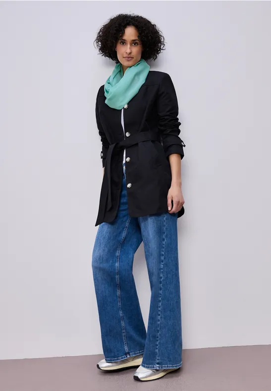 Loop-Schal in Unifarbe aus Viskose misty mint