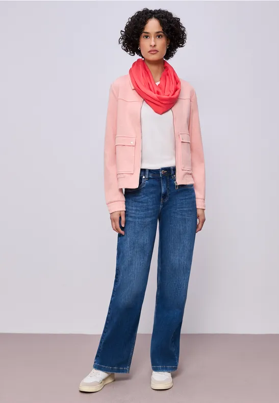 Echarpe loop en couleur unie sunset red