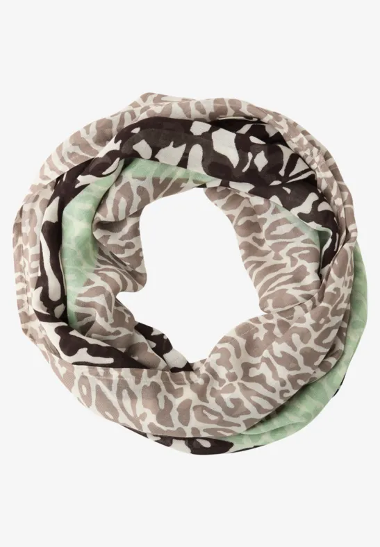 Foulard loop à motifs molten earth