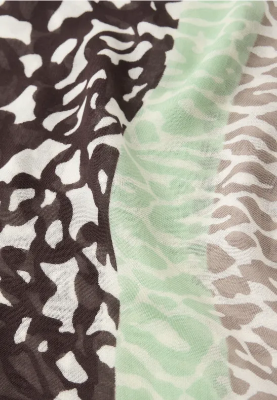 Foulard loop à motifs molten earth