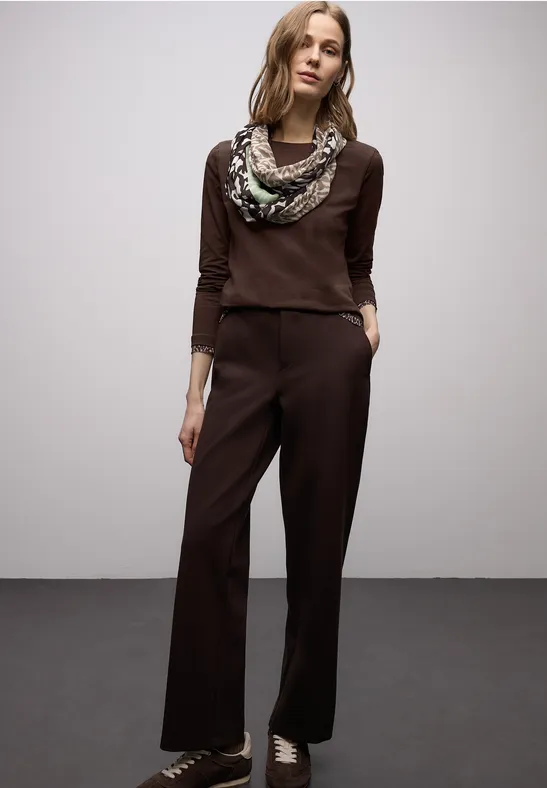 Foulard loop à motifs molten earth