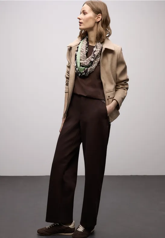 Foulard loop à motifs molten earth