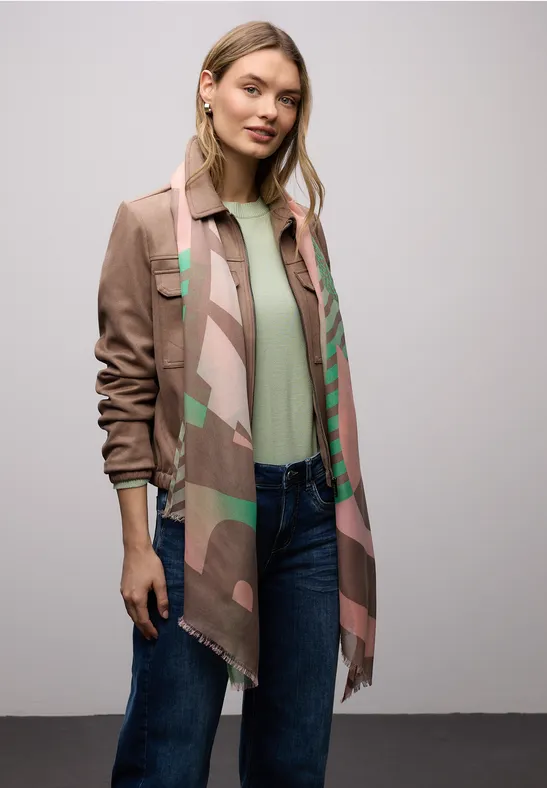 Foulard à motifs multicolor