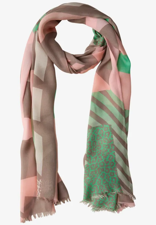 Foulard à motifs multicolor