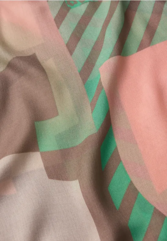 Foulard à motifs multicolor