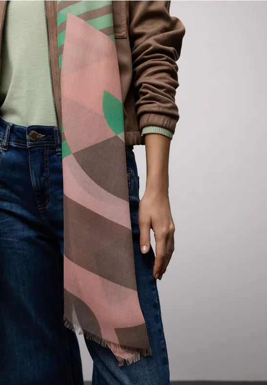 Foulard à motifs multicolor