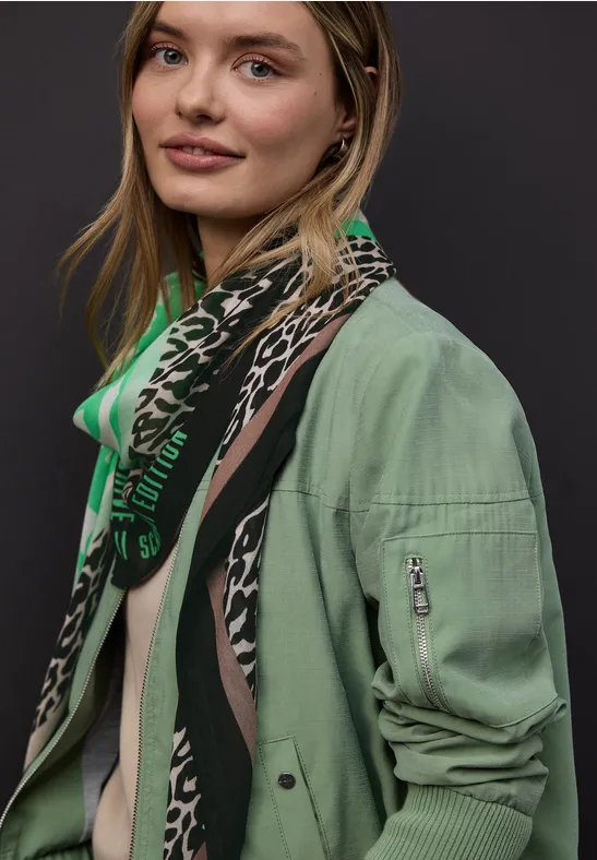 Foulard à motifs arcadia green