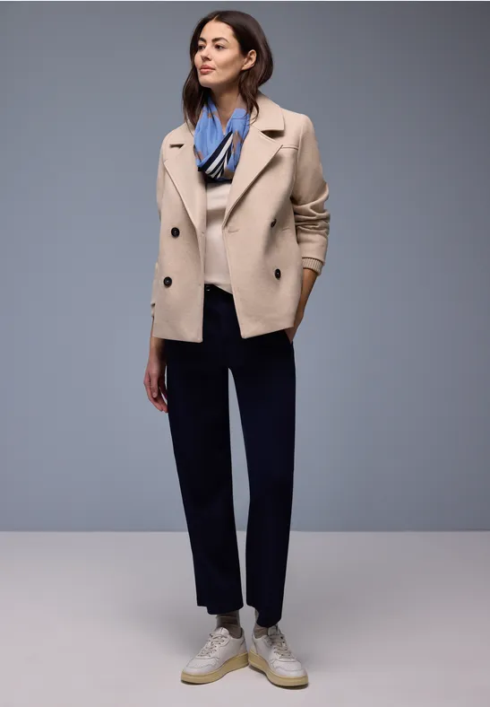 Foulard loop à motifs bonnet blue