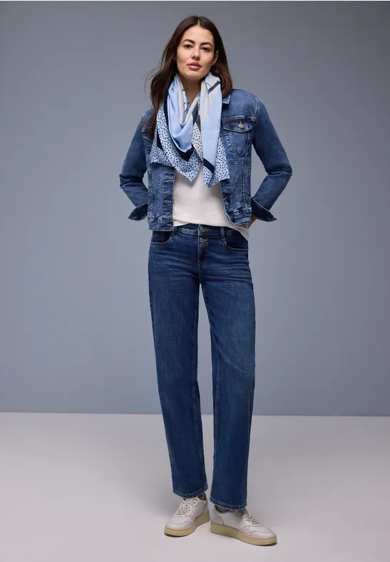 Foulard à motifs bonnet blue