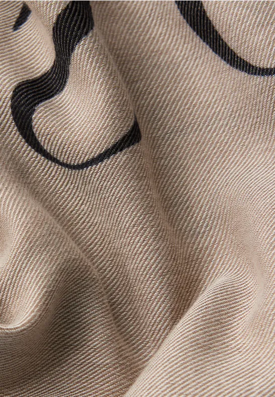 Foulard à motifs light terra mocha