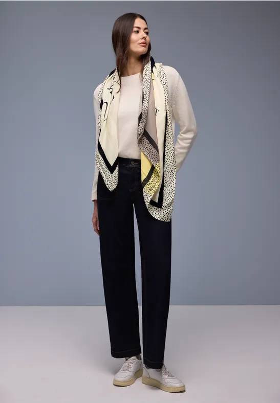 Foulard à motifs light terra mocha