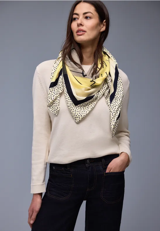 Foulard à motifs light terra mocha