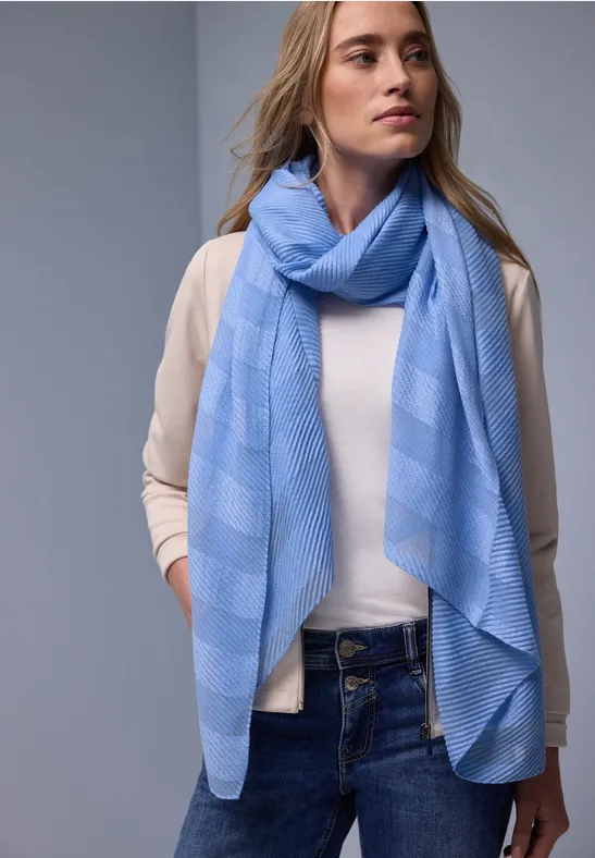 Foulard rayé bonnet blue