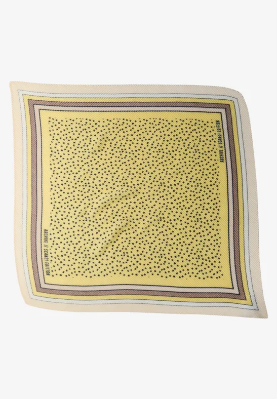 Foulard à motifs bloom yellow