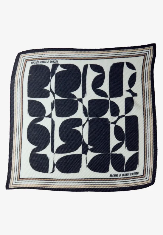 Foulard à motifs shadowed navy