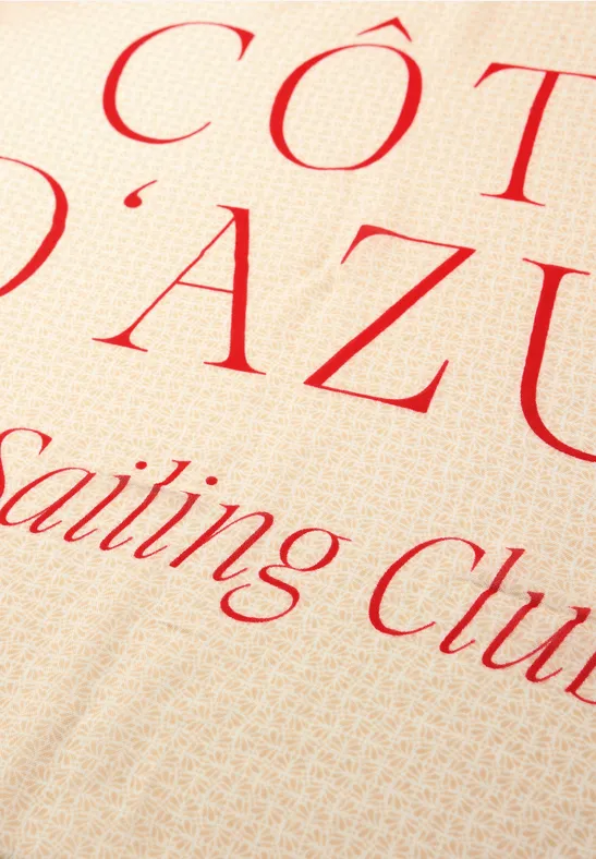 Modal sjaal met tekst salsa red