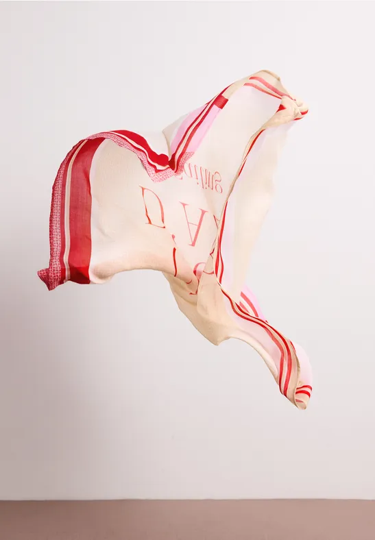 Modal sjaal met tekst salsa red