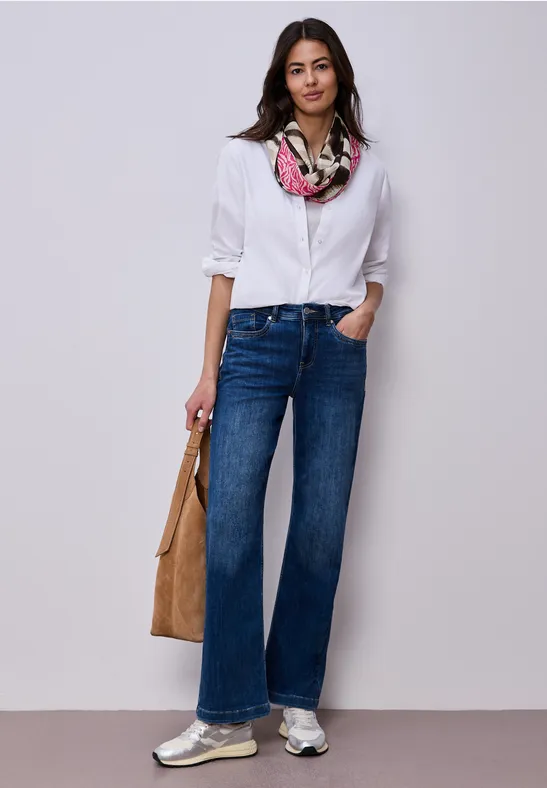 Modal lussjaal met patroonmix magenta dream