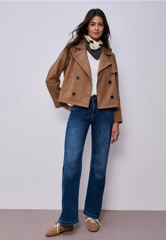 Foulard en velours à pois espresso brown