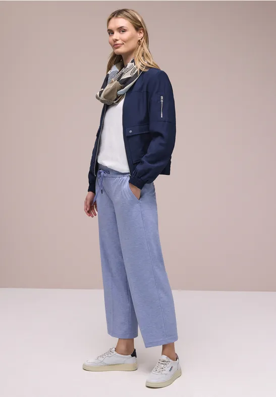 Foulard loop avec motif graphique tempest blue