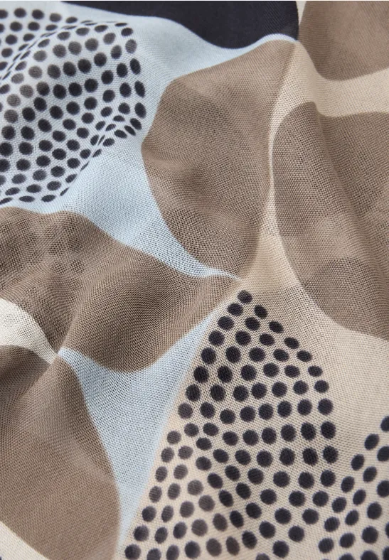 Foulard loop avec motif graphique tempest blue