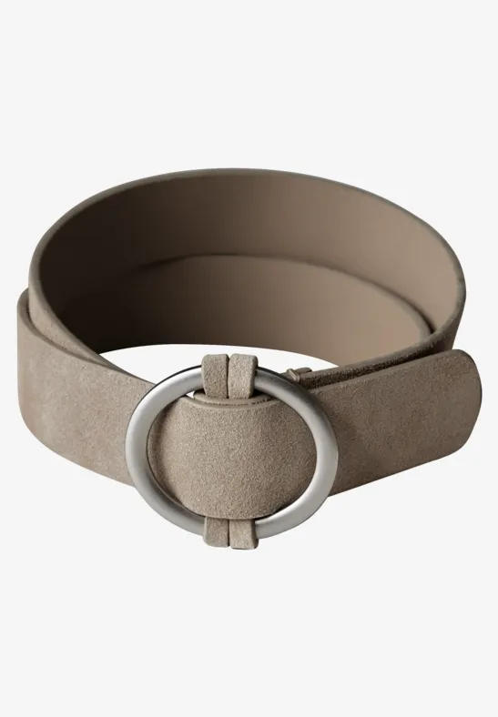 Velours riem safari beige