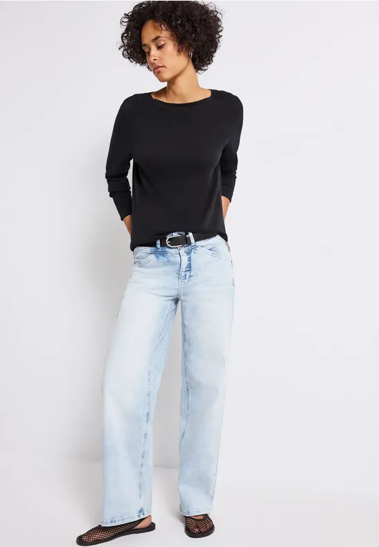 Leren riem Black
