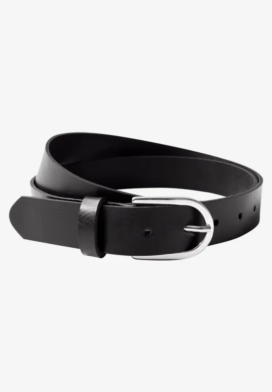 Leren riem Black