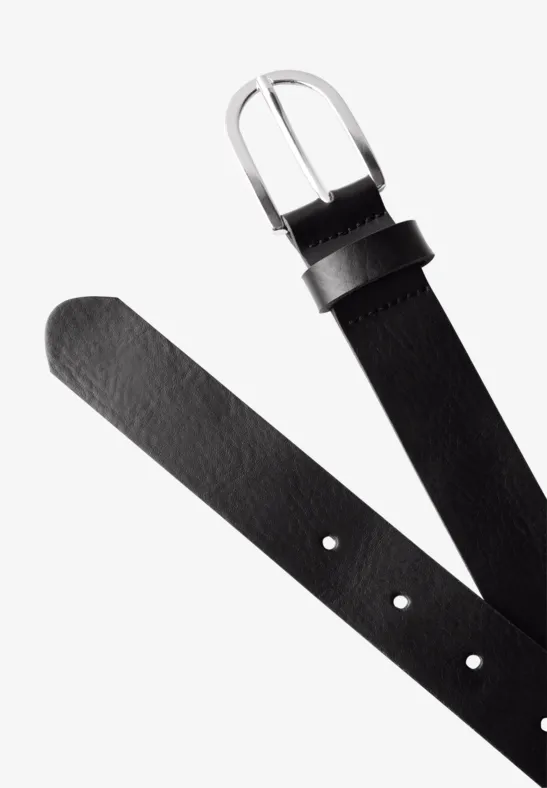 Leren riem Black