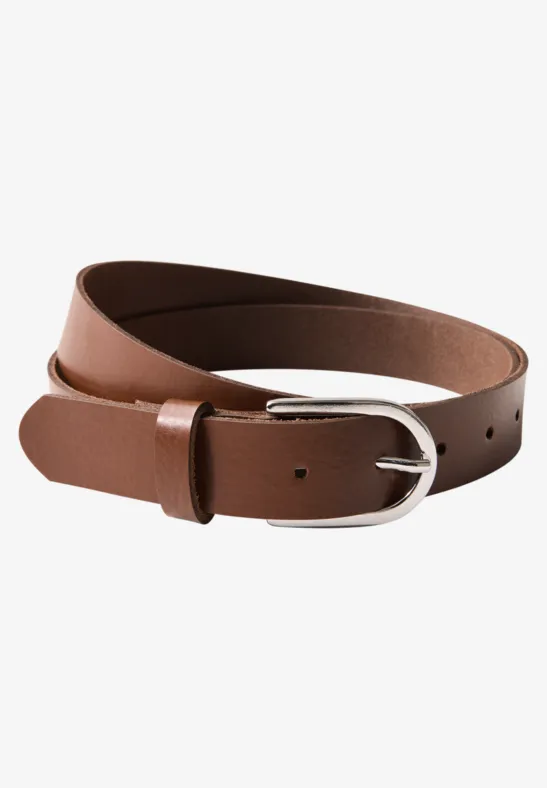 Leren riem cognac