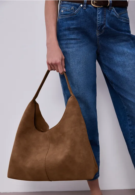 Shopper en velours Cinnamon Brown