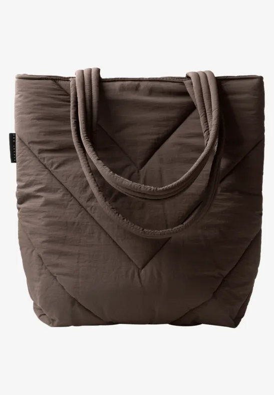Gevoerde shopper auburn brown