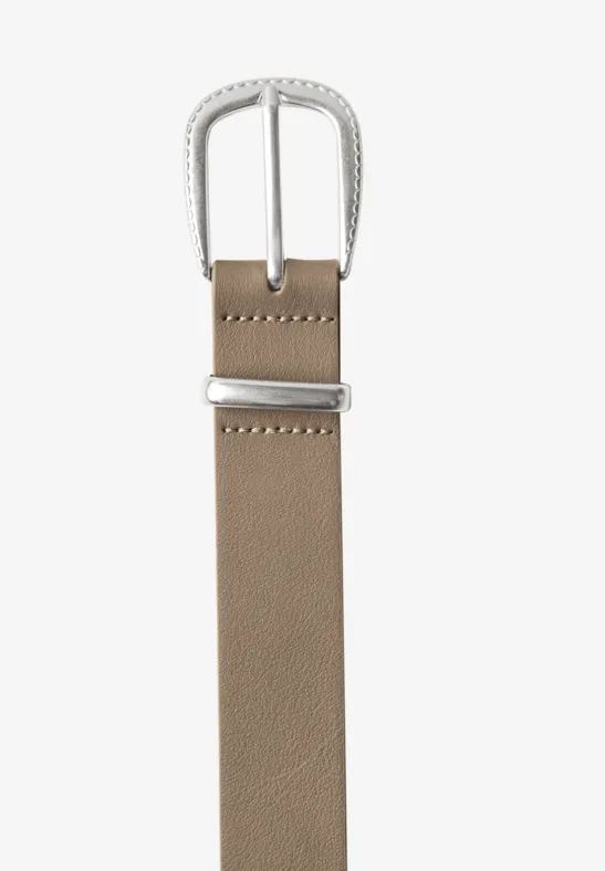 Basic riem met gesp Muddy Mocha