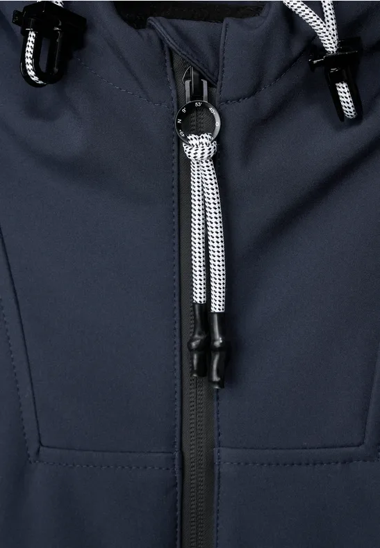 Softshell Mantel navy blue