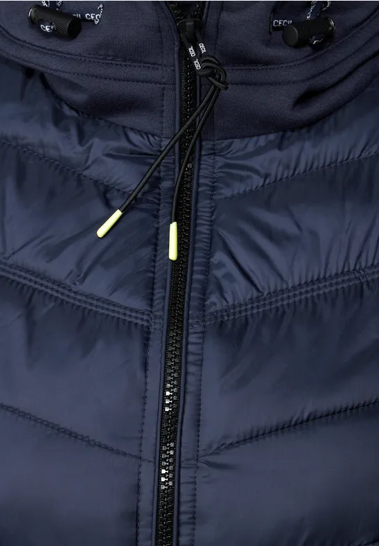 Lange Scuba Jacke navy blue