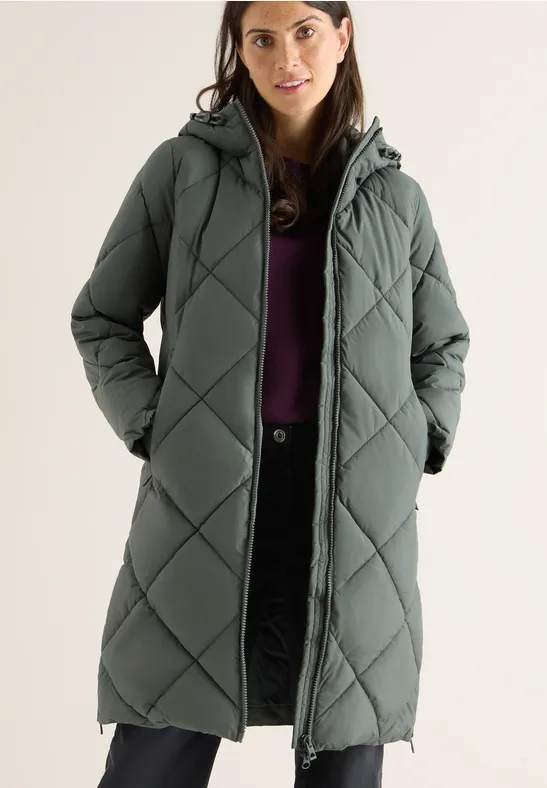 Mantel mit Rucksack Strings pastel olive