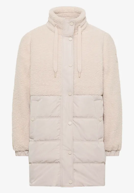 Teddy Mantel mit Strukturmix teddy vanilla white