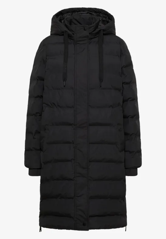Manteau avec coutures collées Black