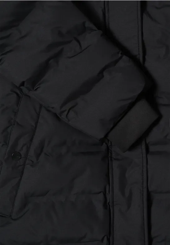 Manteau avec coutures collées Black