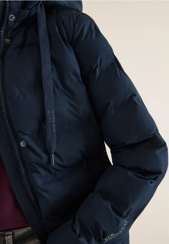 Manteau avec coutures collées dark navy blue