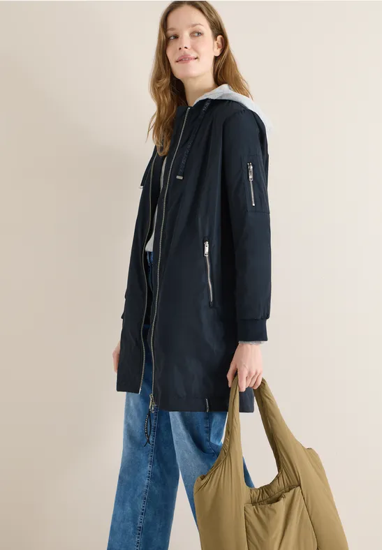 Lange blouson blue navy