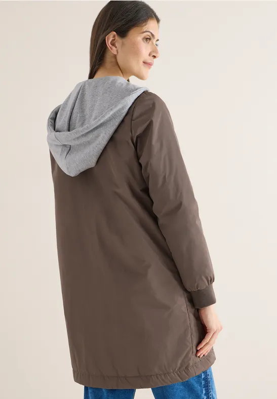 Blouson long mocha taupe